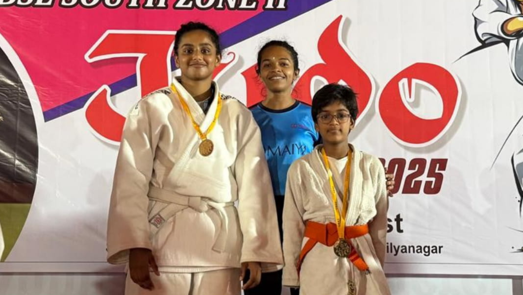 2025-08-05 11:26:00  Gold Glory for Danika Shetty and Pavi Rekhani at CBSE South Zone II Judo Competition 