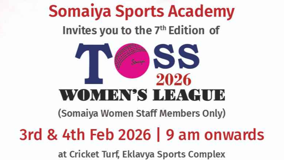 2026-02-03 09:59:00 Somaiya Sports Academy Somaiya Womens Toss 2026 – 7th Edition