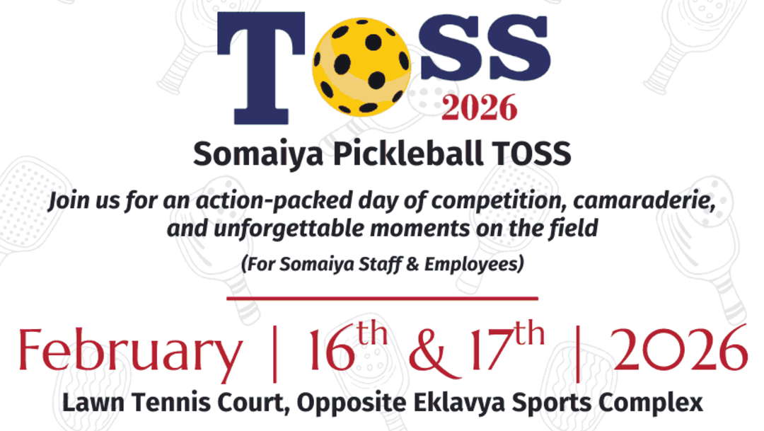 2026-02-16 10:56:00 Somaiya Sports Academy Somaiya Pickleball Toss 2026