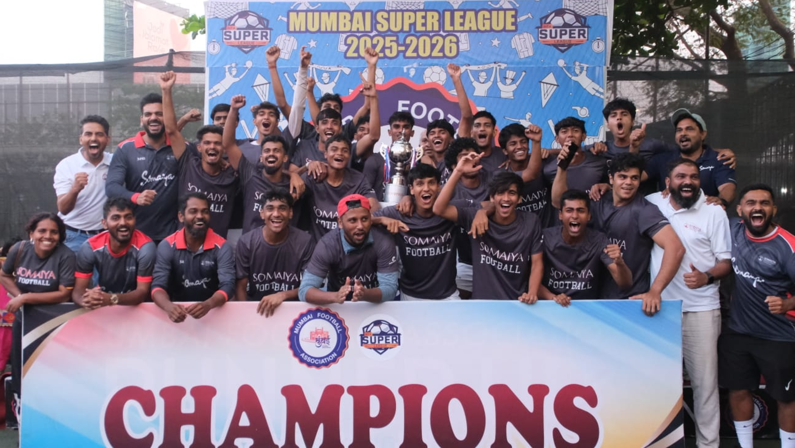 2026-02-22 08:42:00  Somaiya FC crowned MFA Super League champions; undefeated season secures Mumbai Premier League promotion