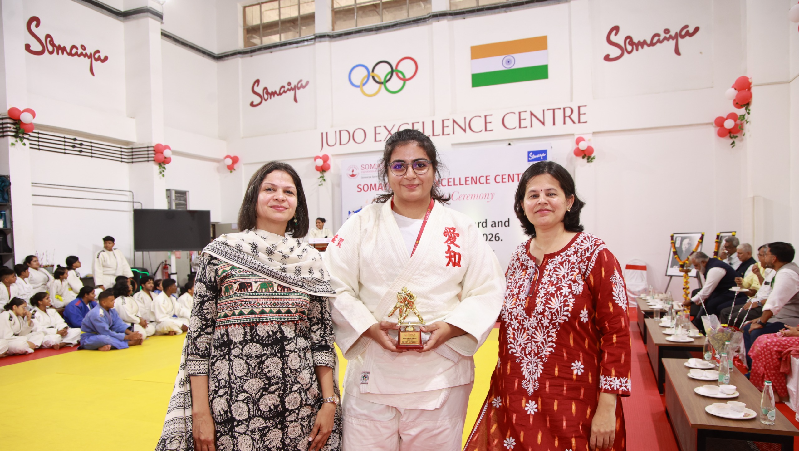 2026-05-02 15:30:00 K J Somaiya College of Physiotherapy Tiana Das Honoured by Somaiya Sports Academy for Outstanding Performance at AIU Judo Championship