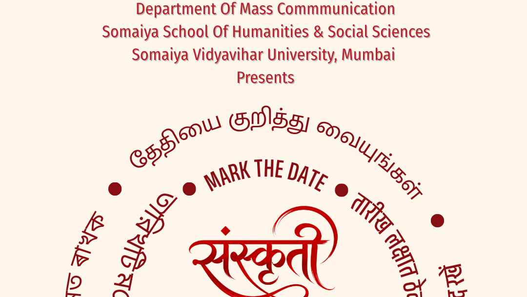 2026-08-12 11:00:00 Somaiya School of Humanities and Social Science Sanksriti 2026 