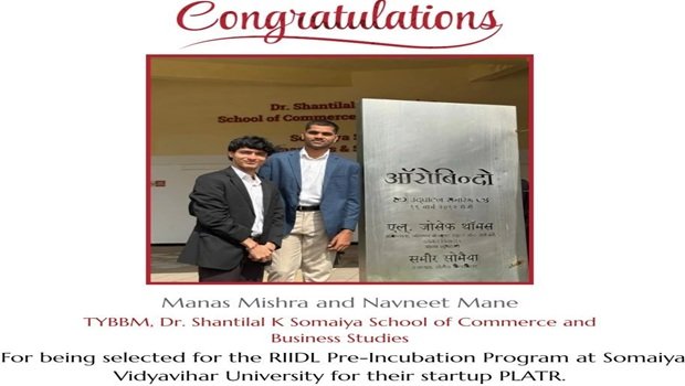 2026-08-25 10:34:00  Our students have been selected for the RIIDL Pre-Incubation Program