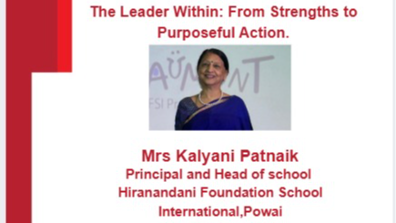 2026-10-06 12:00:00 K J Somaiya School of Education Workshop on  The Leader within: From Strengths to Purposeful Action by Mrs. Kalyani Patnaik 