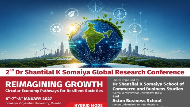2027-01-06 09:00:00 Dr. Shantilal K Somaiya School of Commerce and Business Studies 2nd Dr. Shantilal K. Somaiya Global Research Conference