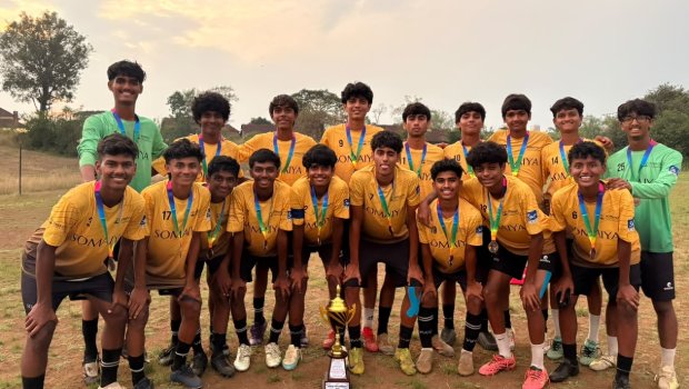 2026-10-19 12:41:00 Somaiya Sports Academy S. K. Somaiya Vinay Mandir JC Football Team Wins Third Place at DSO State Tournaments 2026–27